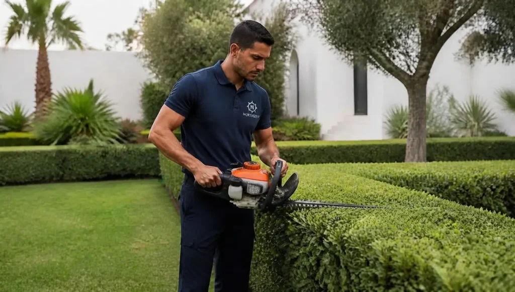 Jardinage malin avec taille professionnelle des haies à Tanger.