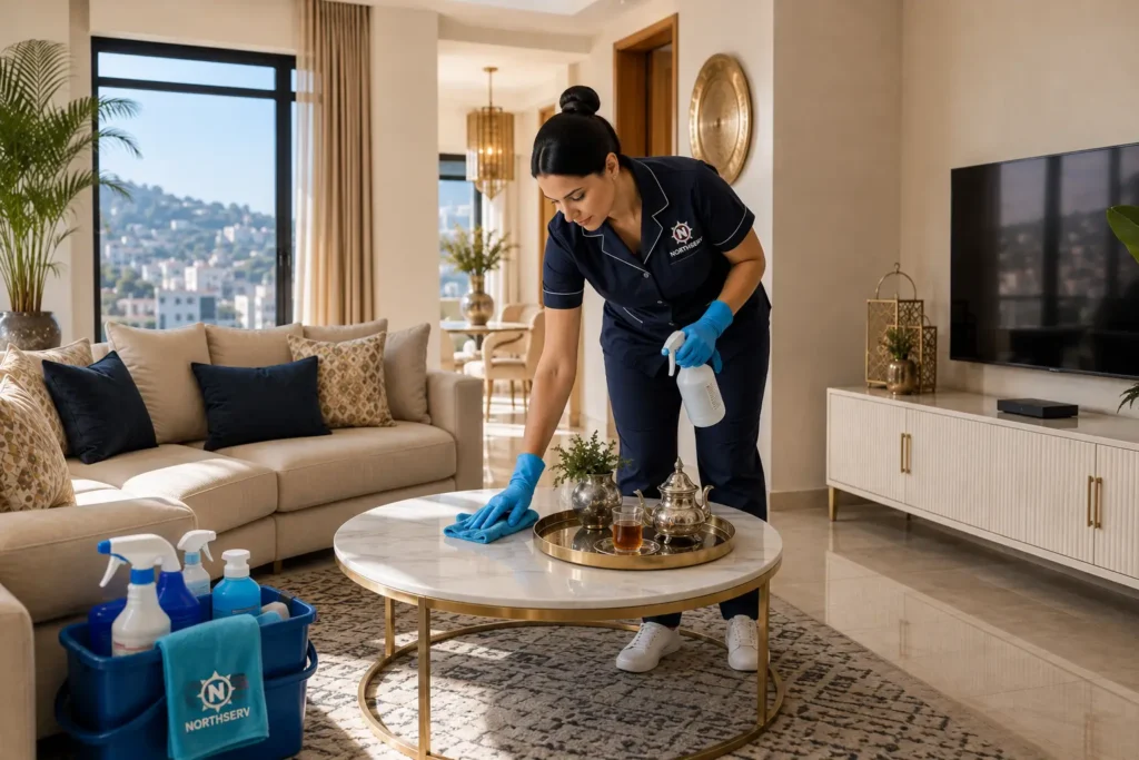 Professional residential Cleaning Services in Tangier for a modern home